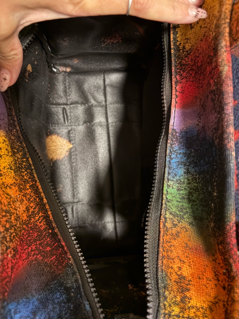 Medium Marc Jacobs Customized The Tote Bag 🌈 Rainbow Splatter - Picture 8 of 10